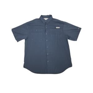 Columbia Adult men's UPF performance blue Size large Fishing Outdoors